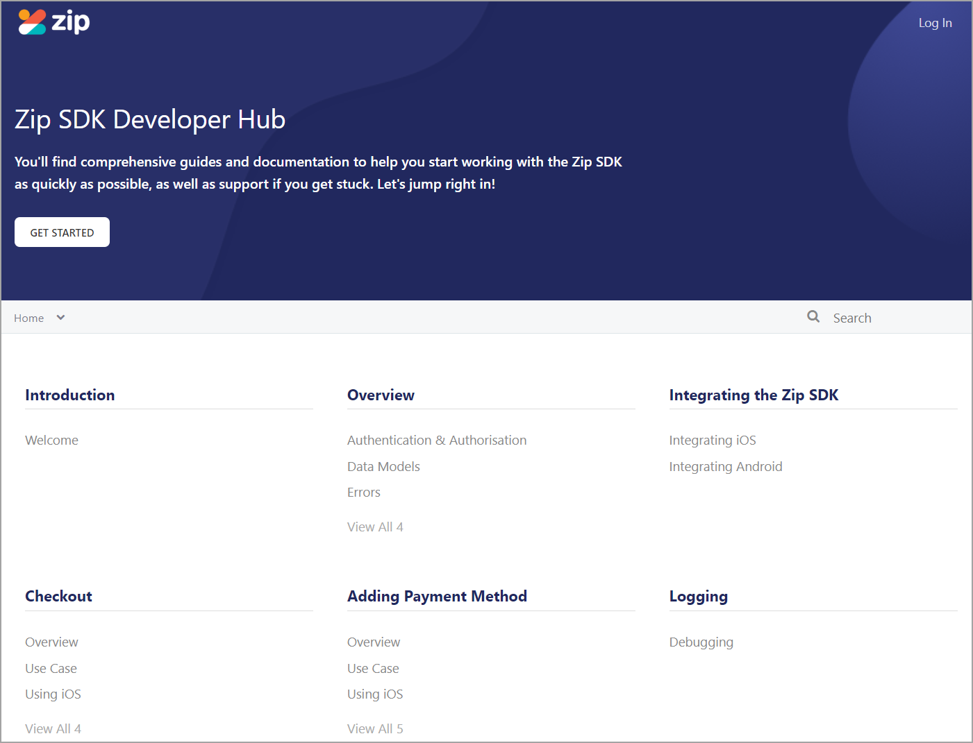 Zip SDK Developer Hub
